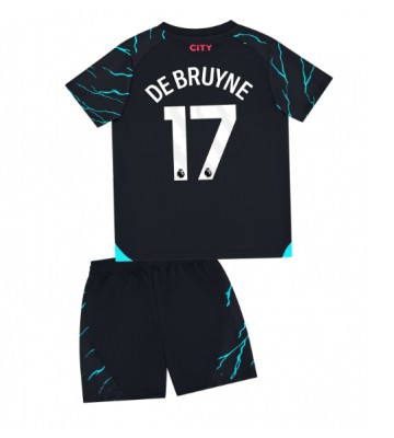 Manchester City Kevin De Bruyne #17 Replika Babytøj Tredje sæt Børn 2023-24 Kortærmet (+ Korte bukser)